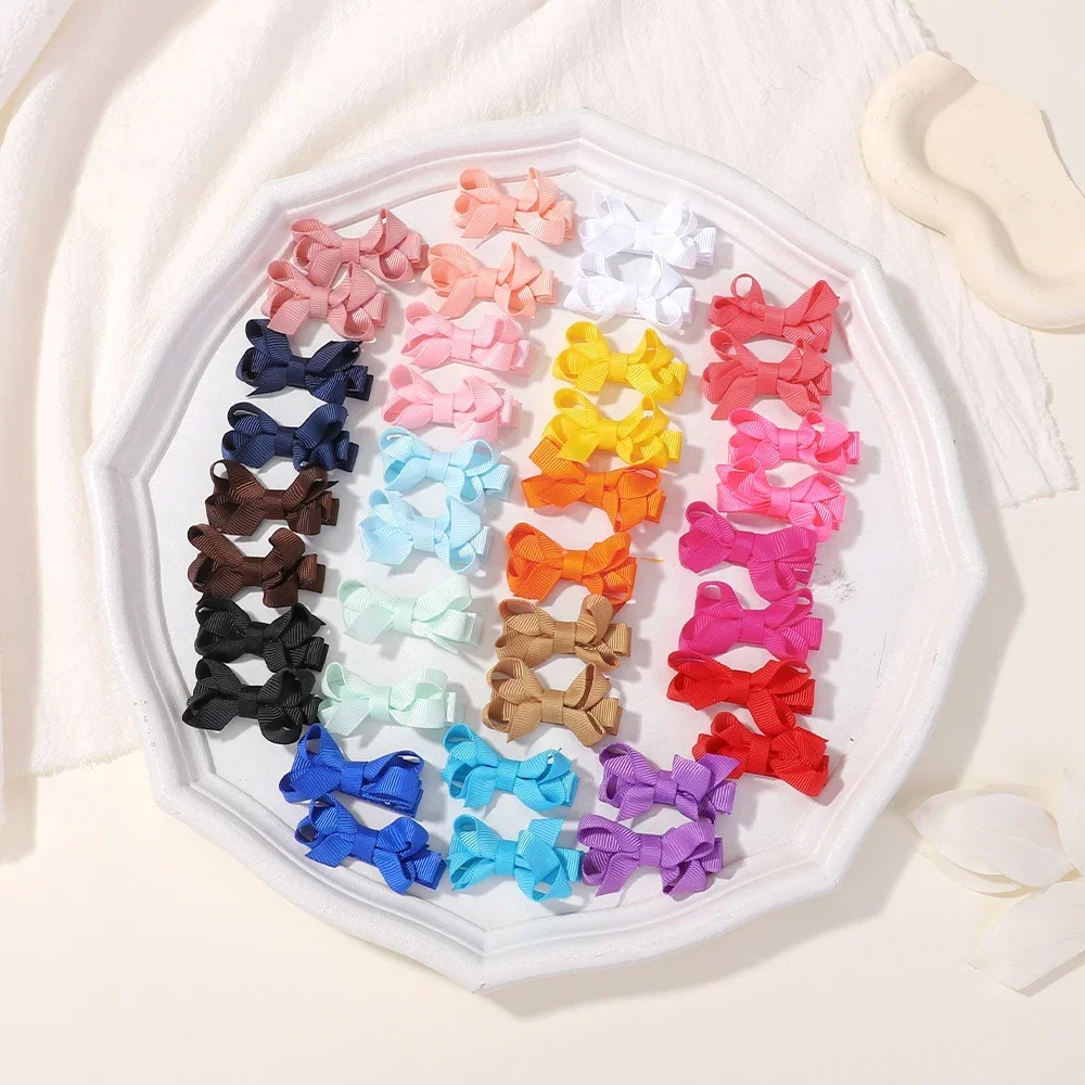 38Pcs/lot Wholesale New Baby Girls Hair Bows Clip Mini Solid Bow with Clips New Headwear Handmade Hair Pin Babe Hair Accessories
38Pcs/lot Wholesale New Baby Girls Hair Bows Clip Mini Solid Bow with Clips New Headwear Handmade Hair Pin Babe Hair Accessories