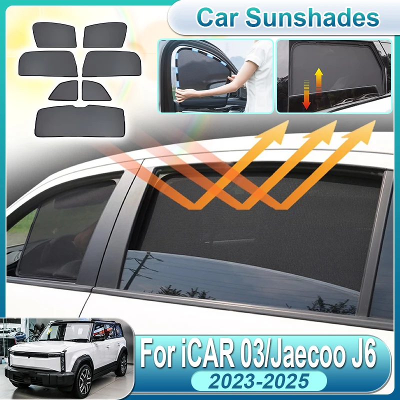 For ICAR 03 Accessories 2023 2024 2025 Jaecoo J6 Car Side Window Sunshade Front Rear Windshield Sun Visor Cover Auto Accessories
For ICAR 03 Accessories 2023 2024 2025 Jaecoo J6 Car Side Window Sunshade Front Rear Windshield Sun Visor Cover Auto Accessories