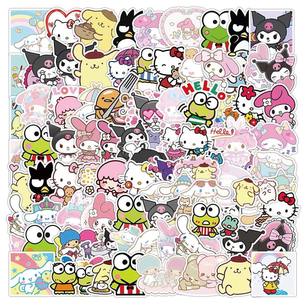 10/30/50/100PCS Mix Cute Kuromi Melody Anime Stickers Cinnamoroll Kid Toy DIY Diary Suitcase Scrapbook Phone Laptop Sticker Gift
10/30/50/100PCS Mix Cute Kuromi Melody Anime Stickers Cinnamoroll Kid Toy DIY Diary Suitcase Scrapbook Phone Laptop Sticker Gift