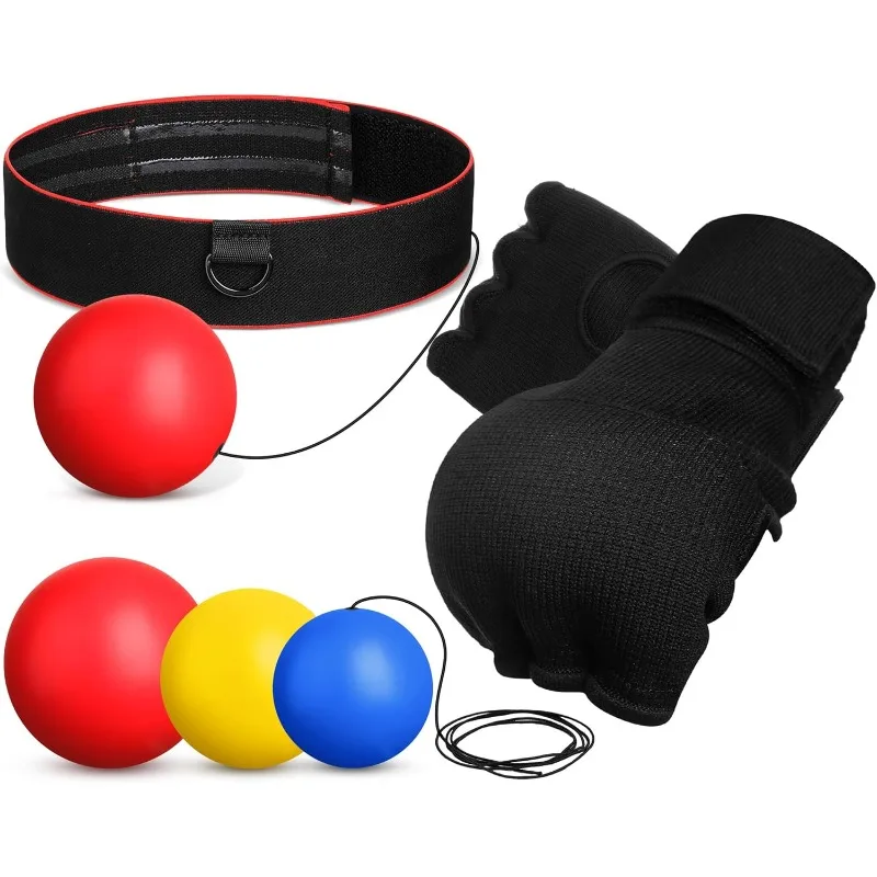 Boxing Reflex Balls Set 3 Different Balls Adjustable Headband Boxing Gloves Gift Men Teen for Punching Speed Hand Eye Coordinati
Boxing Reflex Balls Set 3 Different Balls Adjustable Headband Boxing Gloves Gift Men Teen for Punching Speed Hand Eye Coordinati