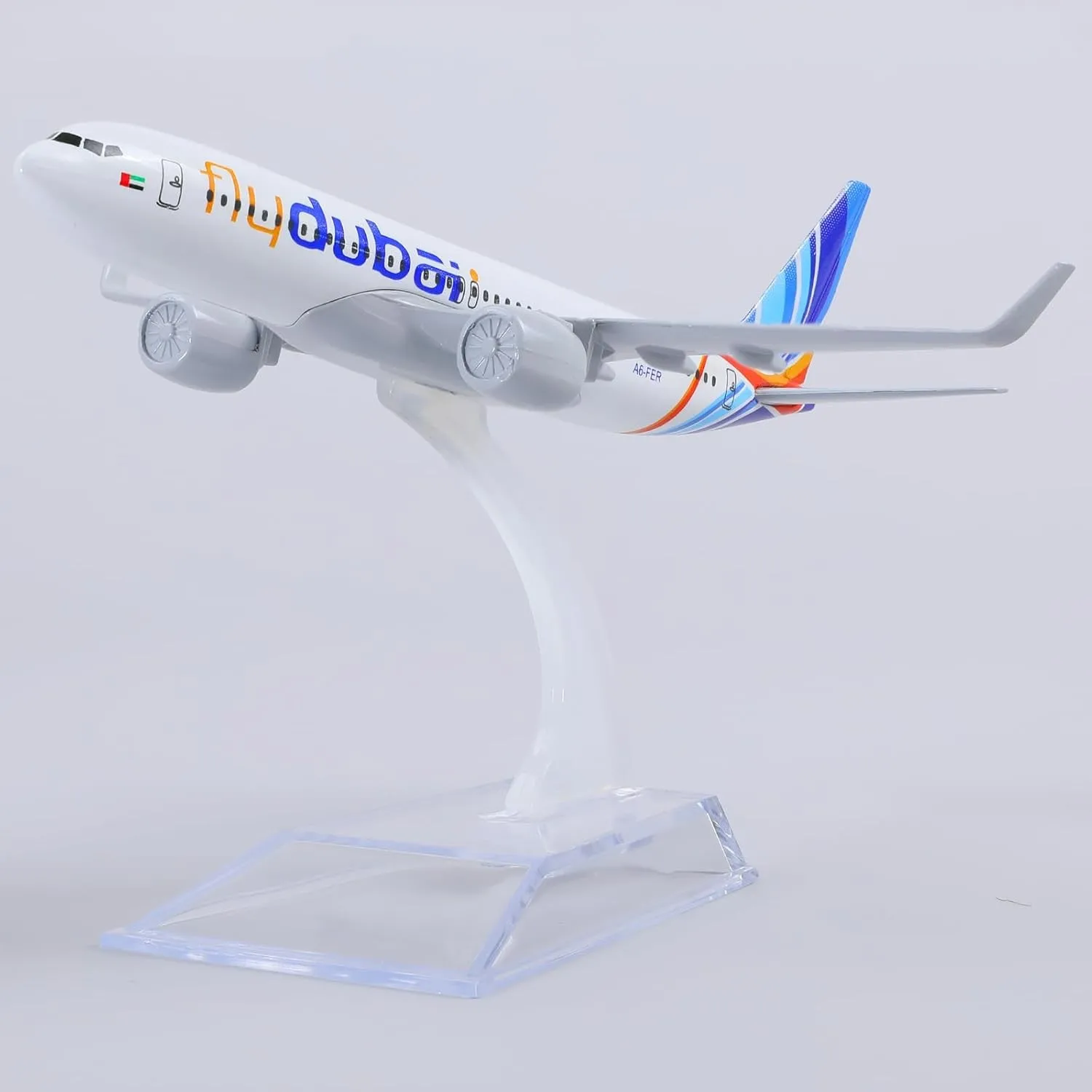 1/400 scale B737 Dubai Die-cast Metal Airplane Model Kit with Stand for Aviation Enthusiast Gift, Desktop Display Decorations
1/400 scale B737 Dubai Die-cast Metal Airplane Model Kit with Stand for Aviation Enthusiast Gift, Desktop Display Decorations