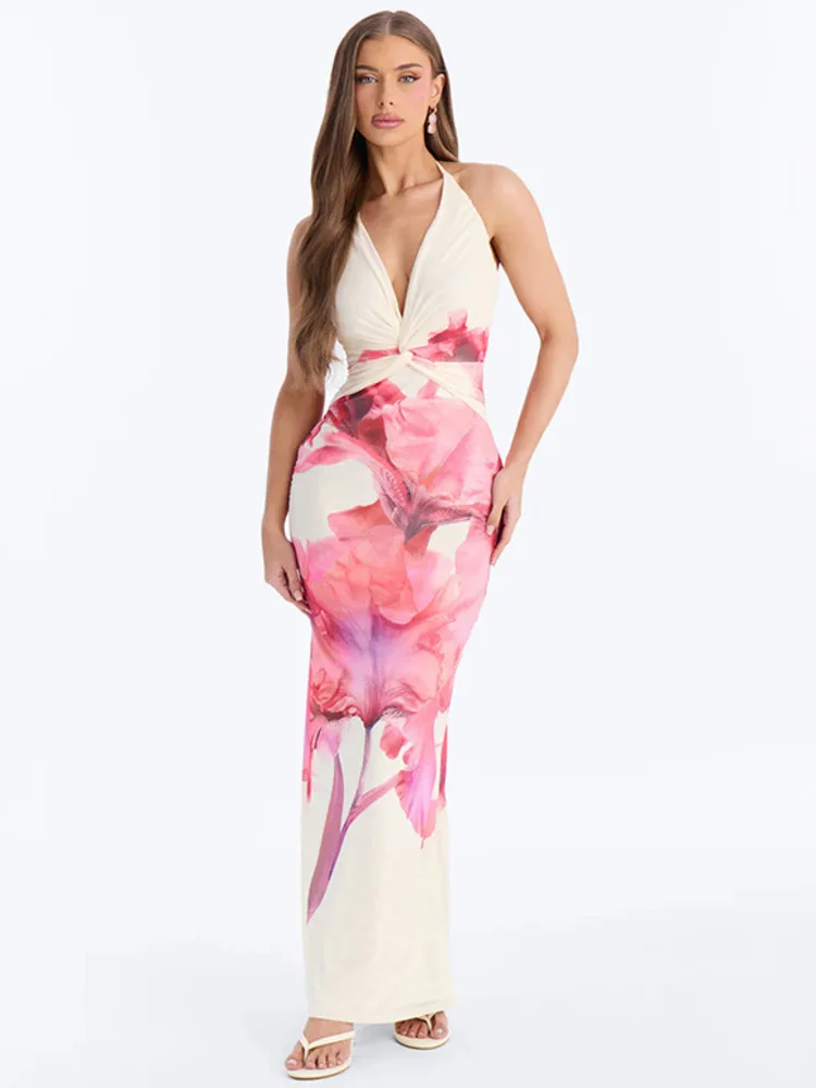 Mozision Halter Flare Print Sexy Maxi Dress Women Elegant Deep V Neck Sleeveless Backless Bodycon Club Party Long Dresses
Mozision Halter Flare Print Sexy Maxi Dress Women Elegant Deep V Neck Sleeveless Backless Bodycon Club Party Long Dresses