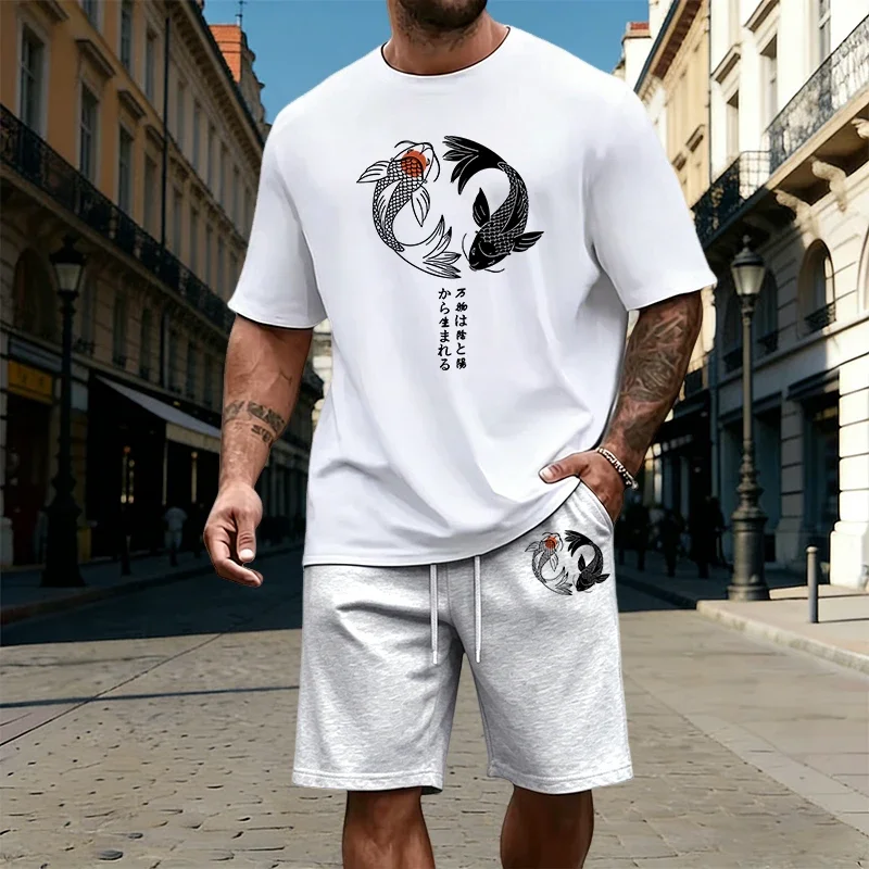 Quality Mens T-Shirt Tracksuit Printed Casual Jogging Sportswear Outdoor Sports Adult Clothes Summer O Neck Short Sleeves Shorts
Quality Mens T-Shirt Tracksuit Printed Casual Jogging Sportswear Outdoor Sports Adult Clothes Summer O Neck Short Sleeves Shorts