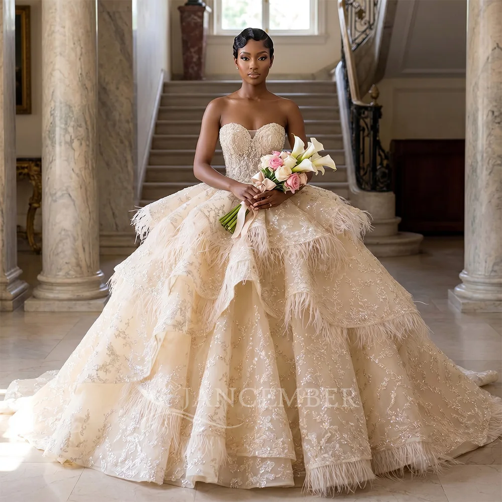 Luxury Quinceanera Dress Shiny Lace Vestidos De 15 Anos Customized Cinderella Birthday Party Sleeveless Tiered Lace Up Back
Luxury Quinceanera Dress Shiny Lace Vestidos De 15 Anos Customized Cinderella Birthday Party Sleeveless Tiered Lace Up Back