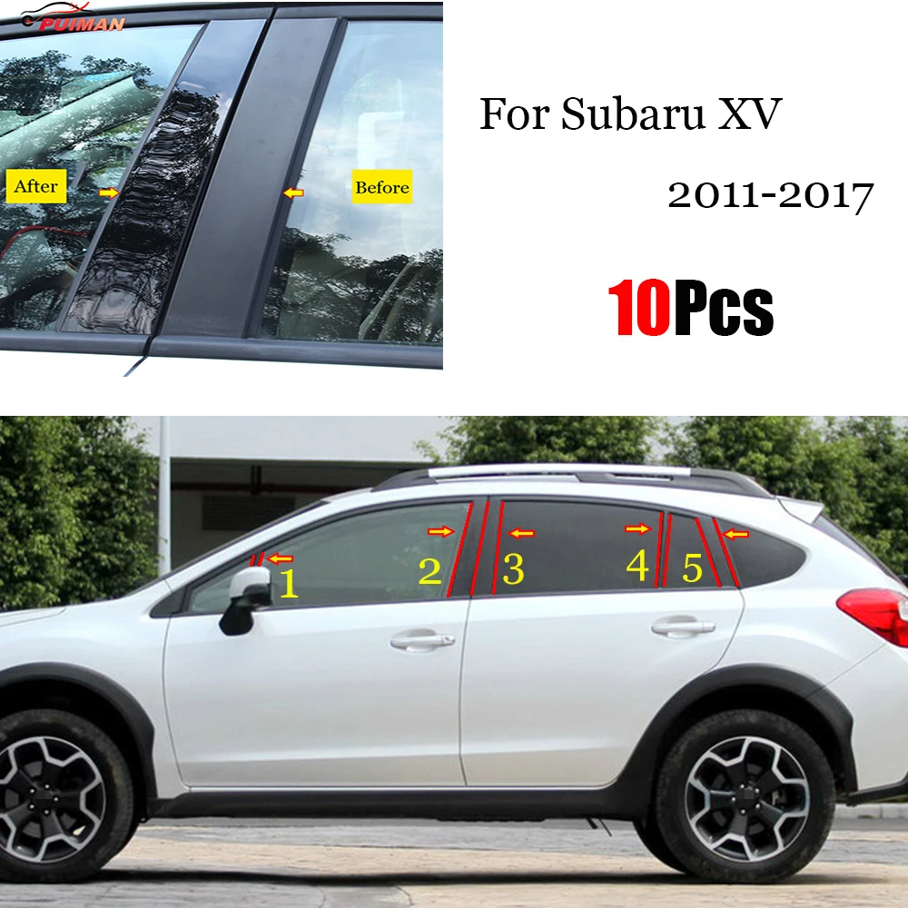 10PCS Polished Pillar Posts Fit For Subaru XV 2011 - 2017 Window Trim Cover BC Column Sticker Chromium Styling
10PCS Polished Pillar Posts Fit For Subaru XV 2011 - 2017 Window Trim Cover BC Column Sticker Chromium Styling