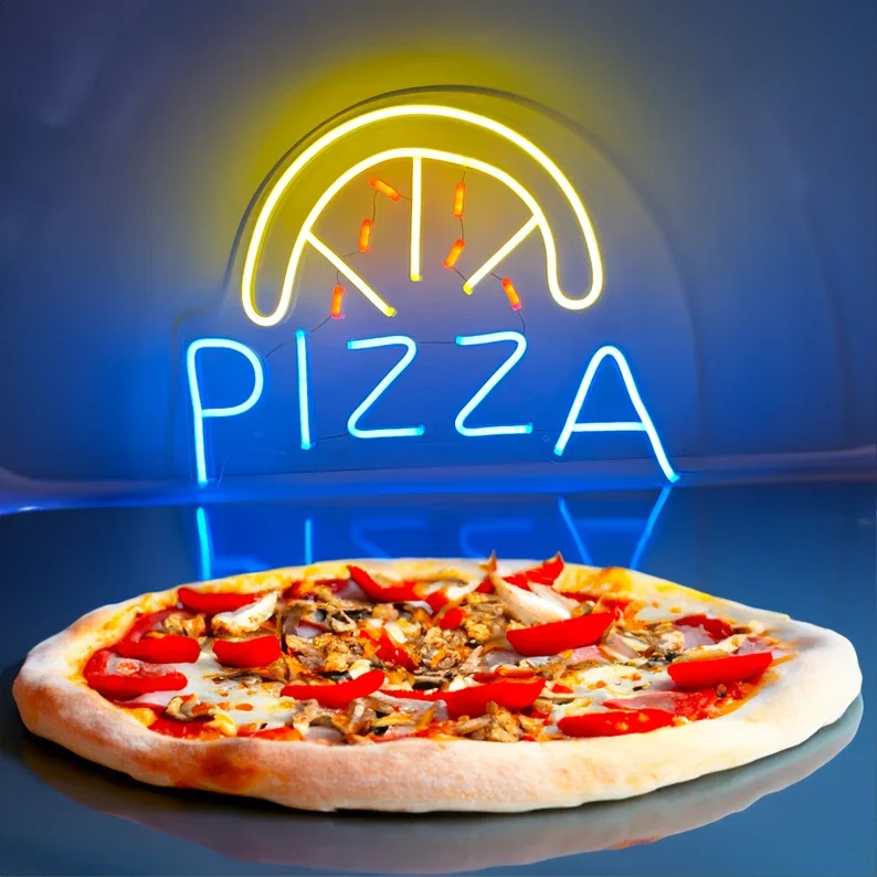 Pizza Neon Sign - LED Neon Light with USB-Powered Wall-Mounted Pizza Store Decor for Pizzeria
Pizza Neon Sign - LED Neon Light with USB-Powered Wall-Mounted Pizza Store Decor for Pizzeria
