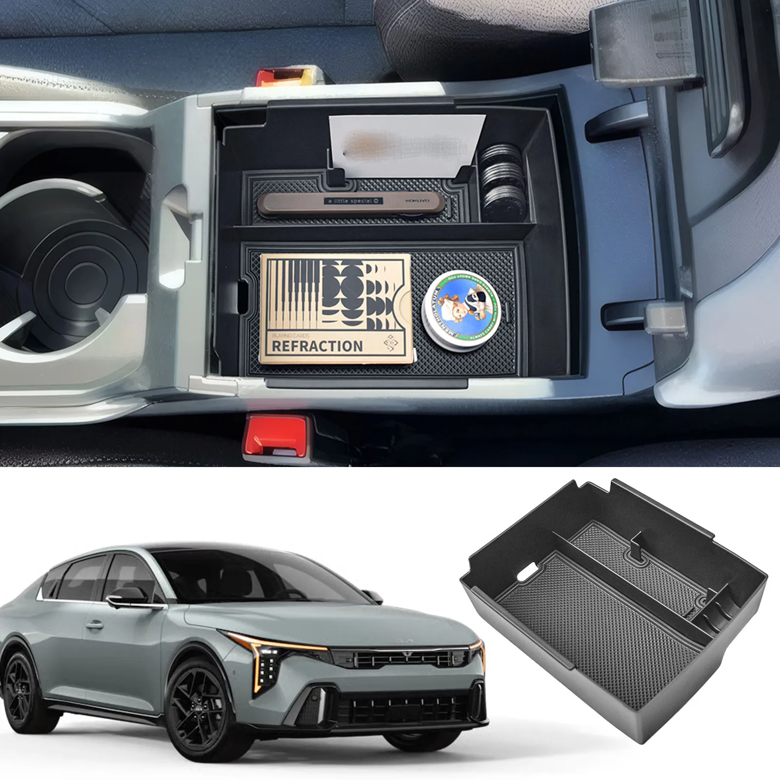Center Console Organizer Tray Compatible with Kia K4 2025 Armrest Box Storage Interior Secondary Center Console Box Accessories
Center Console Organizer Tray Compatible with Kia K4 2025 Armrest Box Storage Interior Secondary Center Console Box Accessories
