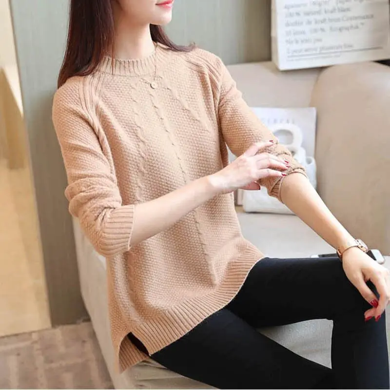 2023 Autumn And Winter New Elegant Leisure Fashion Women's Pullover Sweater Loose Versatile Large Size Female Knitwear 3XL
2023 Autumn And Winter New Elegant Leisure Fashion Women's Pullover Sweater Loose Versatile Large Size Female Knitwear 3XL
