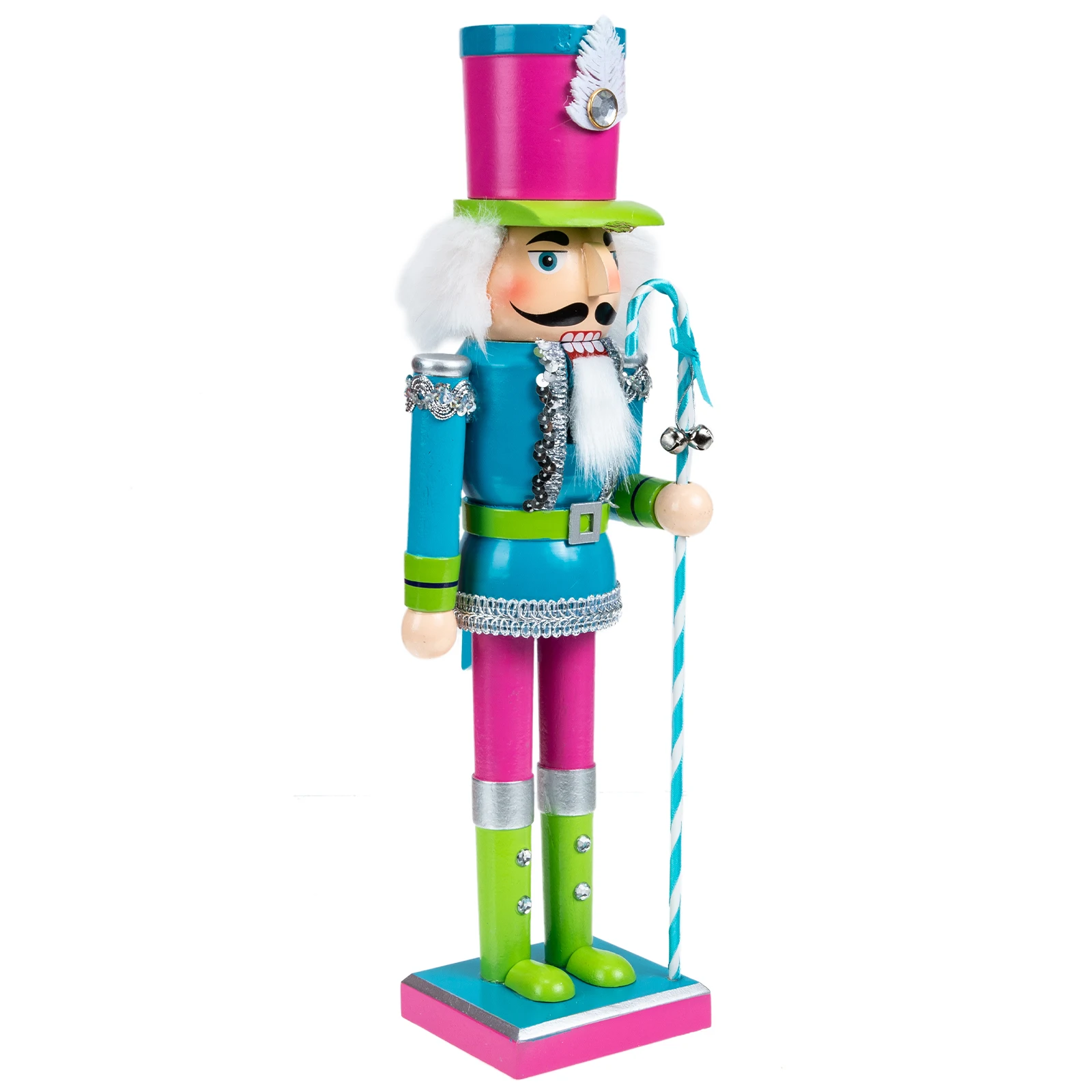 Wooden Christmas Nutcracker Soldier Decoration Xmas Desktop Ornament Craft Colorful Hand-Painted Green Classic Figure Holiday
Wooden Christmas Nutcracker Soldier Decoration Xmas Desktop Ornament Craft Colorful Hand-Painted Green Classic Figure Holiday