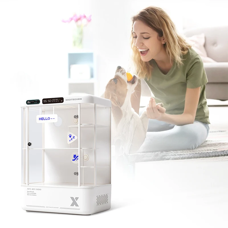Thermostatic Warm Air Pet Cage Veterinary Clinic Hospital Reusable Dog Cat ICU Chamber
Thermostatic Warm Air Pet Cage Veterinary Clinic Hospital Reusable Dog Cat ICU Chamber