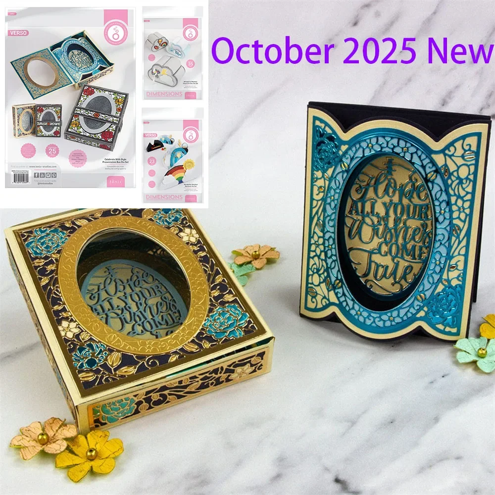 2025 New Tonic Dies Celebrate with Style Presentation Box Rainbow Cloud Gift Box Die Set DIY Scrapbooking Holiday Gift Handmade
2025 New Tonic Dies Celebrate with Style Presentation Box Rainbow Cloud Gift Box Die Set DIY Scrapbooking Holiday Gift Handmade