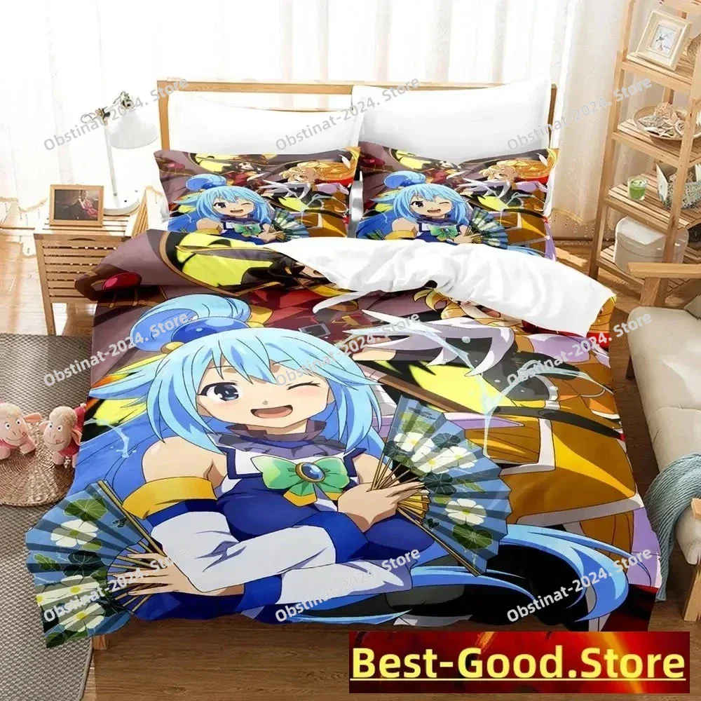 New KonoSuba Bedding Set Cartoon Anime three-piece set Adult Kid Bedroom Duvetcover Sets 3D Kawaii Girls king size bed sets
New KonoSuba Bedding Set Cartoon Anime three-piece set Adult Kid Bedroom Duvetcover Sets 3D Kawaii Girls king size bed sets