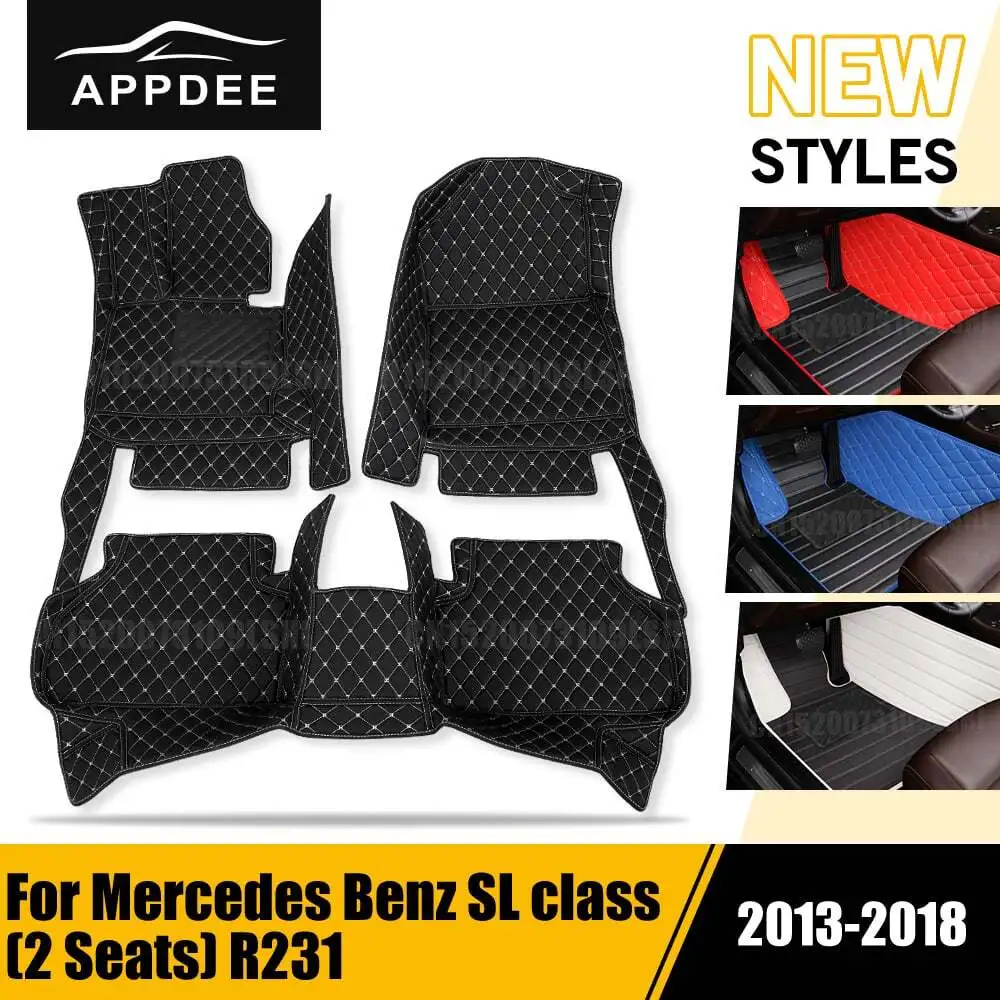 Автомобильные коврики APPDEE для Mercedes Benz SL class (2 сиденья) R231 2013-2018, индивидуальные подушечки для ног, ковровое покрытие для салона
Автомобильные коврики APPDEE для Mercedes Benz SL class (2 сиденья) R231 2013-2018, индивидуальные подушечки для ног, ковровое покрытие для салона