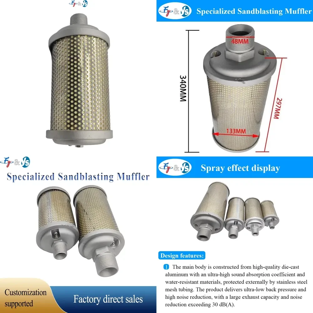 High-Performance Air Compressor Sandblasting Muffler for Diaphragm Pump Pneumatic Vacuum Industrial Inlet Filter
High-Performance Air Compressor Sandblasting Muffler for Diaphragm Pump Pneumatic Vacuum Industrial Inlet Filter