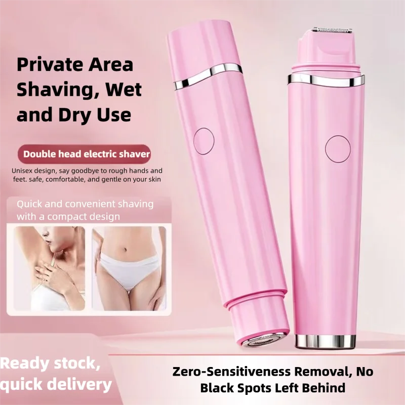 Women's electric double headed shaver, trimming underarm and leg hair and private parts, multifunctional shaving tool
Women's electric double headed shaver, trimming underarm and leg hair and private parts, multifunctional shaving tool