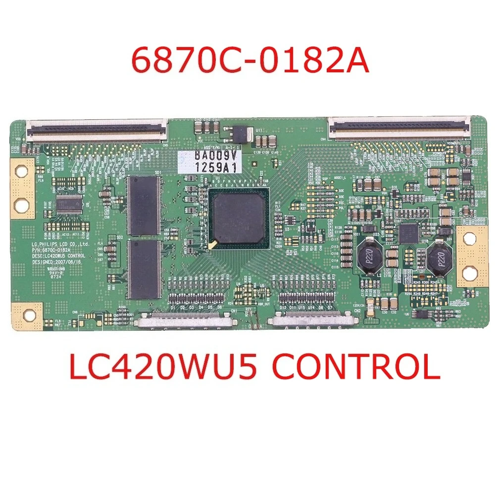 Плата управления T-CON 6870C-0182A LC420WU5 (6870c0182a) для телевизоров LG, оригинальная, протестирована, в хорошем состоянии
Плата управления T-CON 6870C-0182A LC420WU5 (6870c0182a) для телевизоров LG, оригинальная, протестирована, в хорошем состоянии