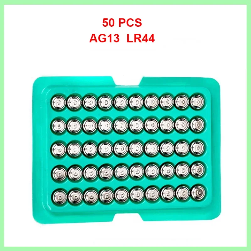 50PCS LR44 AG13 1.5V High quality Original Alkaline Button Batteries 357 357A A76 GPA76 Cell Coin Battery For Watch
50PCS LR44 AG13 1.5V High quality Original Alkaline Button Batteries 357 357A A76 GPA76 Cell Coin Battery For Watch
