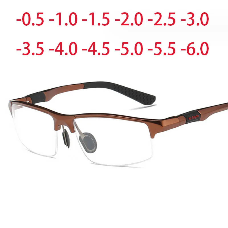 Fashion Sports Eyewear Aluminum Magnesium Half Frame Glases For Outdoor Myopia Prescription 0 -1.0 -1.5 -2.0 -3.0 To -6.0
Fashion Sports Eyewear Aluminum Magnesium Half Frame Glases For Outdoor Myopia Prescription 0 -1.0 -1.5 -2.0 -3.0 To -6.0