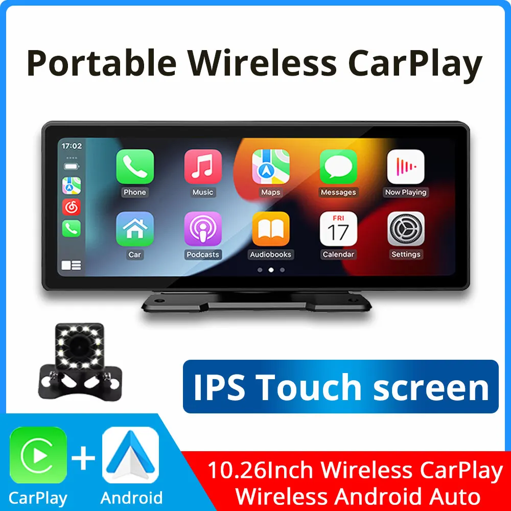 10.26Inch Touch Screen Car Radio Multimedia Player Wireless CarPlay & Android Auto Bluetooth Portable Car MP5 for Apple Android
10.26Inch Touch Screen Car Radio Multimedia Player Wireless CarPlay & Android Auto Bluetooth Portable Car MP5 for Apple Android