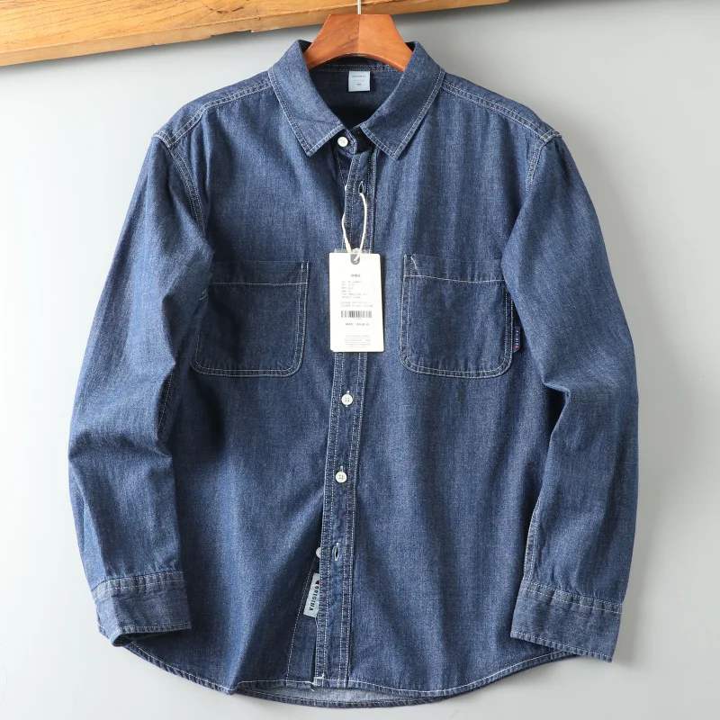 2025 Spring American Vintage High Quality 100% Cotton Washed Loose Casual Lapel Long-sleeved Denim Shirt Men's Work Shirt Jacket
2025 Spring American Vintage High Quality 100% Cotton Washed Loose Casual Lapel Long-sleeved Denim Shirt Men's Work Shirt Jacket