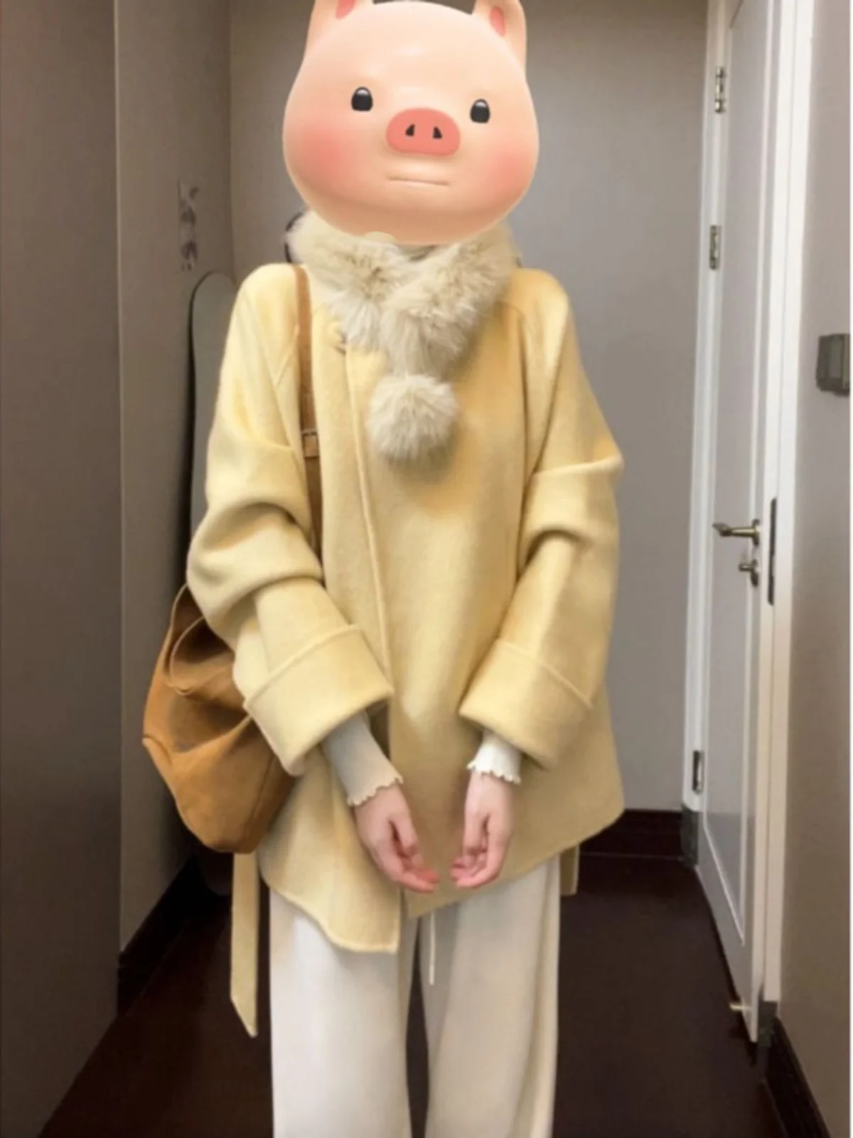 Double-Sided Camere Woolen Coat Korean Sle Loose Fit Long Sve Mid-Length Pure Color Commute Friendly Ele New Arrival
Double-Sided Camere Woolen Coat Korean Sle Loose Fit Long Sve Mid-Length Pure Color Commute Friendly Ele New Arrival