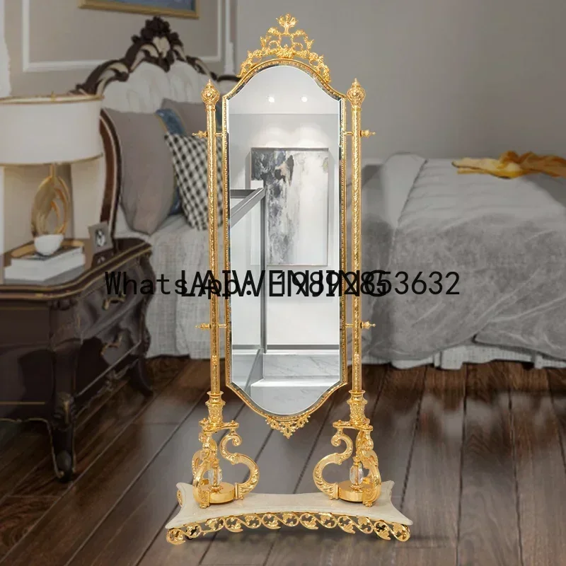 b196 Fashion Luxury Dressing with Wheels Movable Crystal Fitting Golden Bronze Mirror
b196 Fashion Luxury Dressing with Wheels Movable Crystal Fitting Golden Bronze Mirror