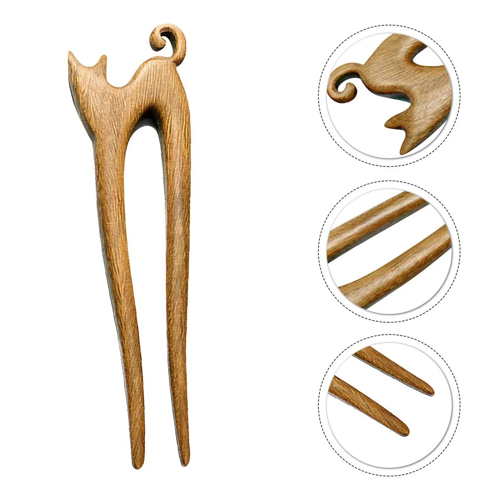 Green Sandalwood Cat Hairpin Bun Sticks Exquisite Carved Women Hairstyle Accessories Wood Hair Fork Chopstick Vintage Wedding
Green Sandalwood Cat Hairpin Bun Sticks Exquisite Carved Women Hairstyle Accessories Wood Hair Fork Chopstick Vintage Wedding