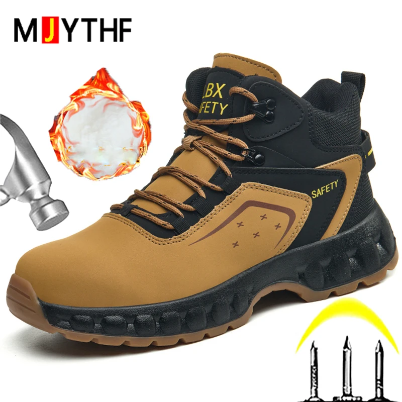 Men's Winter Boots Safety Shoes Warm plush Snow Boots Steel toe shoes Work Boots Indestructible shoes Security Work Sneakers
Men's Winter Boots Safety Shoes Warm plush Snow Boots Steel toe shoes Work Boots Indestructible shoes Security Work Sneakers