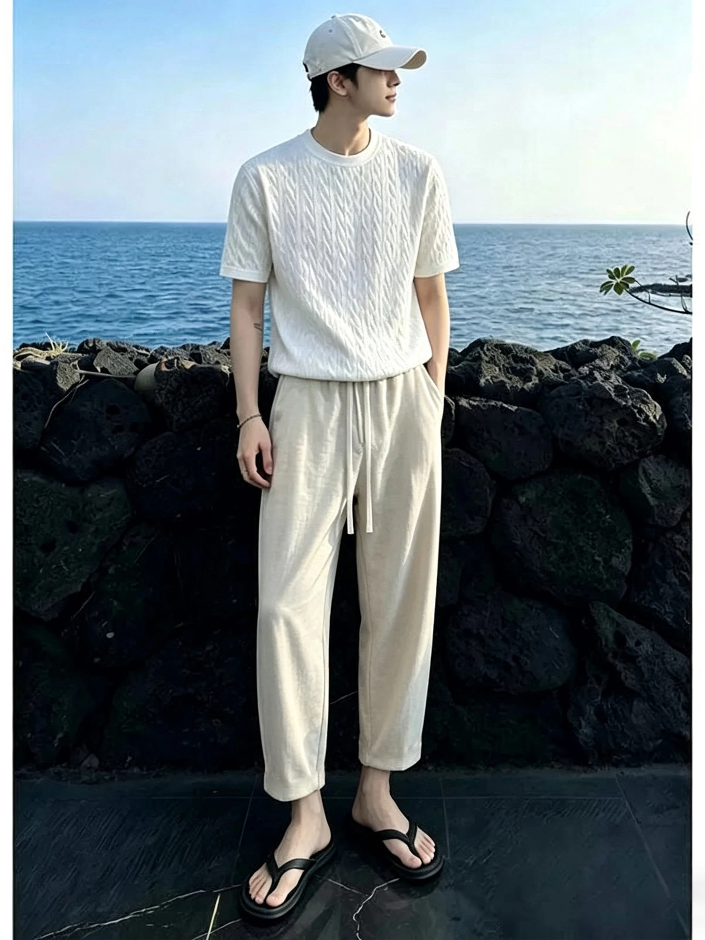 Men's Summer Lightweight Breathable Linen Casual Pants Straight Leg Eighteenths Trousers Fashionable Versatile Loose Fit
Men's Summer Lightweight Breathable Linen Casual Pants Straight Leg Eighteenths Trousers Fashionable Versatile Loose Fit