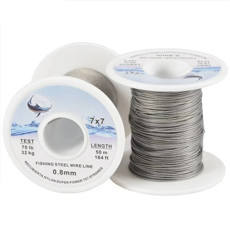 50M Fishing Line, Sea Fishing Coated Stainless Steel Wire, Anti Bite, Wear-Resistant Strong Tensile Strength, 0.8mm-2.0mm
50M Fishing Line, Sea Fishing Coated Stainless Steel Wire, Anti Bite, Wear-Resistant Strong Tensile Strength, 0.8mm-2.0mm