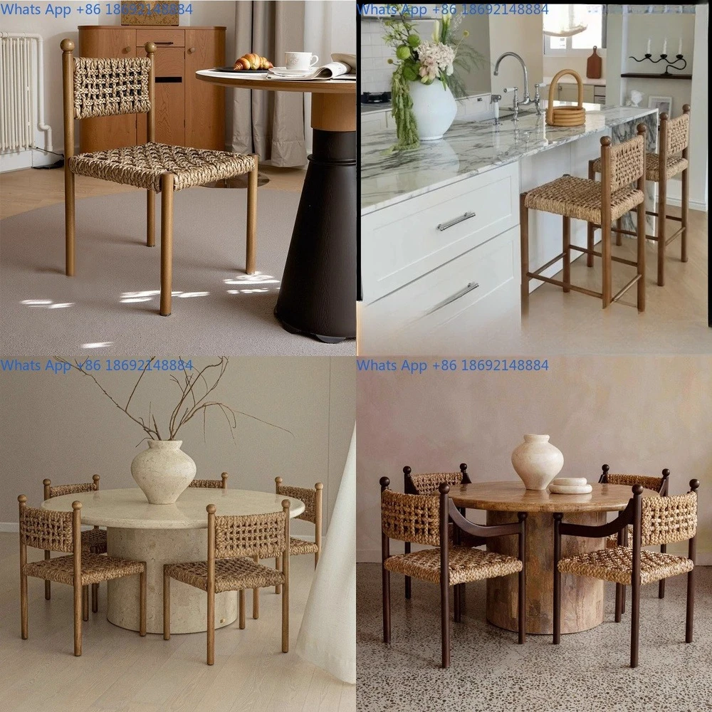 Wooden Dining Chair with Rope Back for Home Restaurant Hotel Cafe
Wooden Dining Chair with Rope Back for Home Restaurant Hotel Cafe