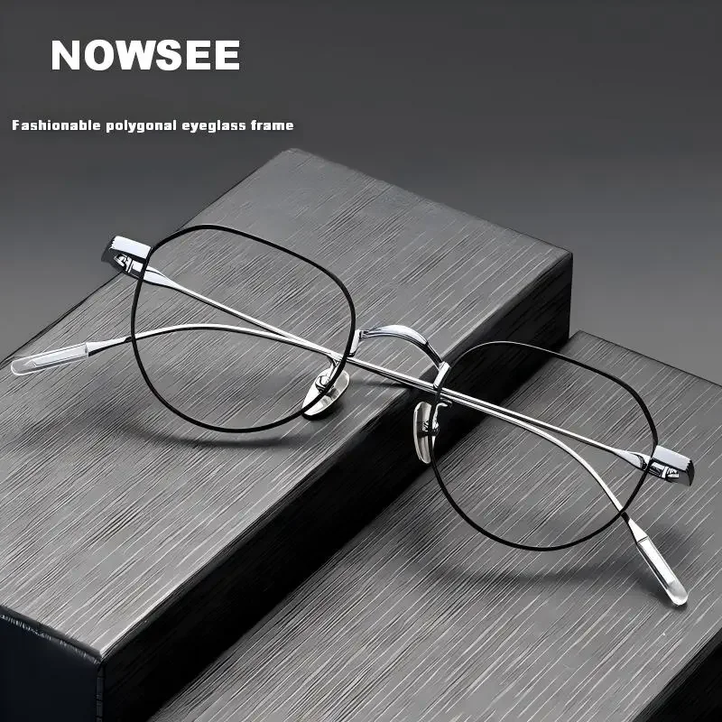 NOWSEE Pure Titanium Round Retro Glasses Frame Literary temperament Lightweight and stylish Prescription Spectacles Frames
NOWSEE Pure Titanium Round Retro Glasses Frame Literary temperament Lightweight and stylish Prescription Spectacles Frames