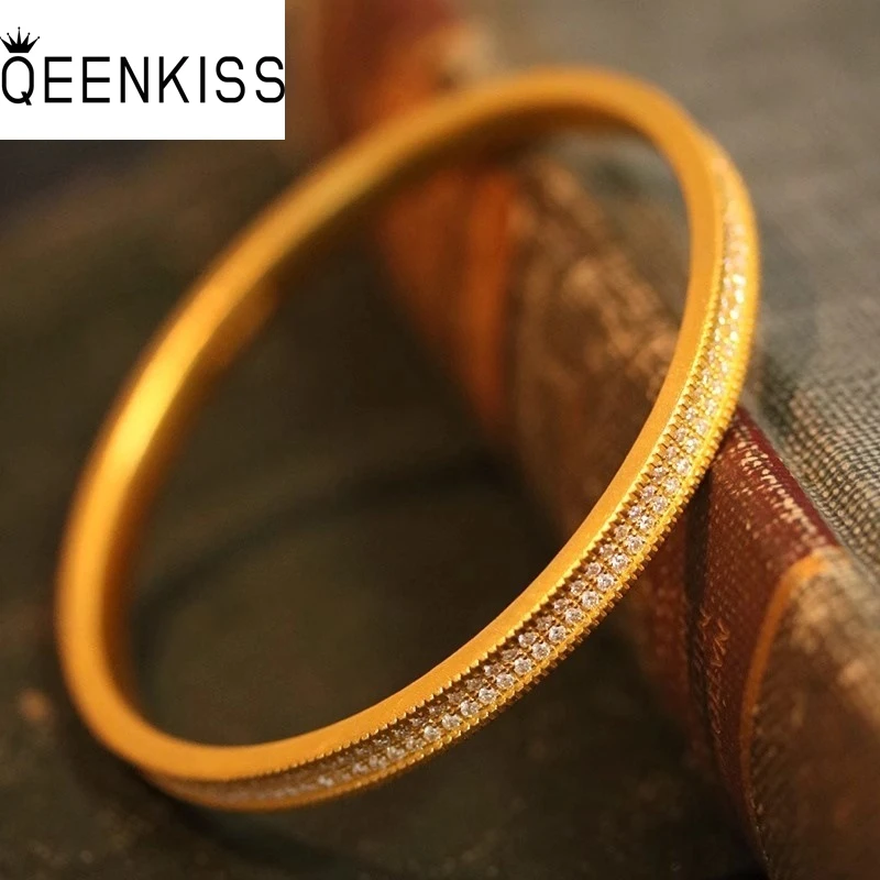 QEENKISS Gold Shiny Luxury Bangle Bracelets For Women Wedding Party Birthday Christmas Bride Mother Girl Ladies Gifts BT5381
QEENKISS Gold Shiny Luxury Bangle Bracelets For Women Wedding Party Birthday Christmas Bride Mother Girl Ladies Gifts BT5381