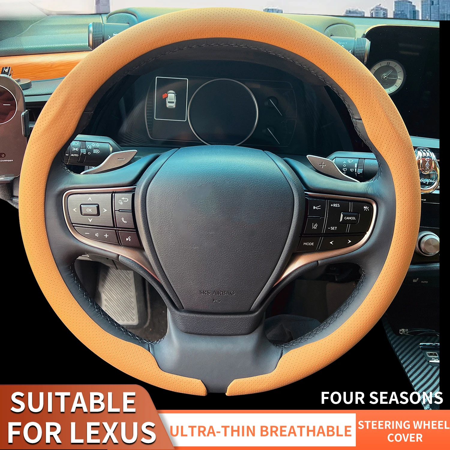 2026 Suitable For LEXUS es200 es300h rx350 nx200ct ux260 38CM All-Season Ultra-Thin Nappa Leather Car Steering Wheel Cover
2026 Suitable For LEXUS es200 es300h rx350 nx200ct ux260 38CM All-Season Ultra-Thin Nappa Leather Car Steering Wheel Cover