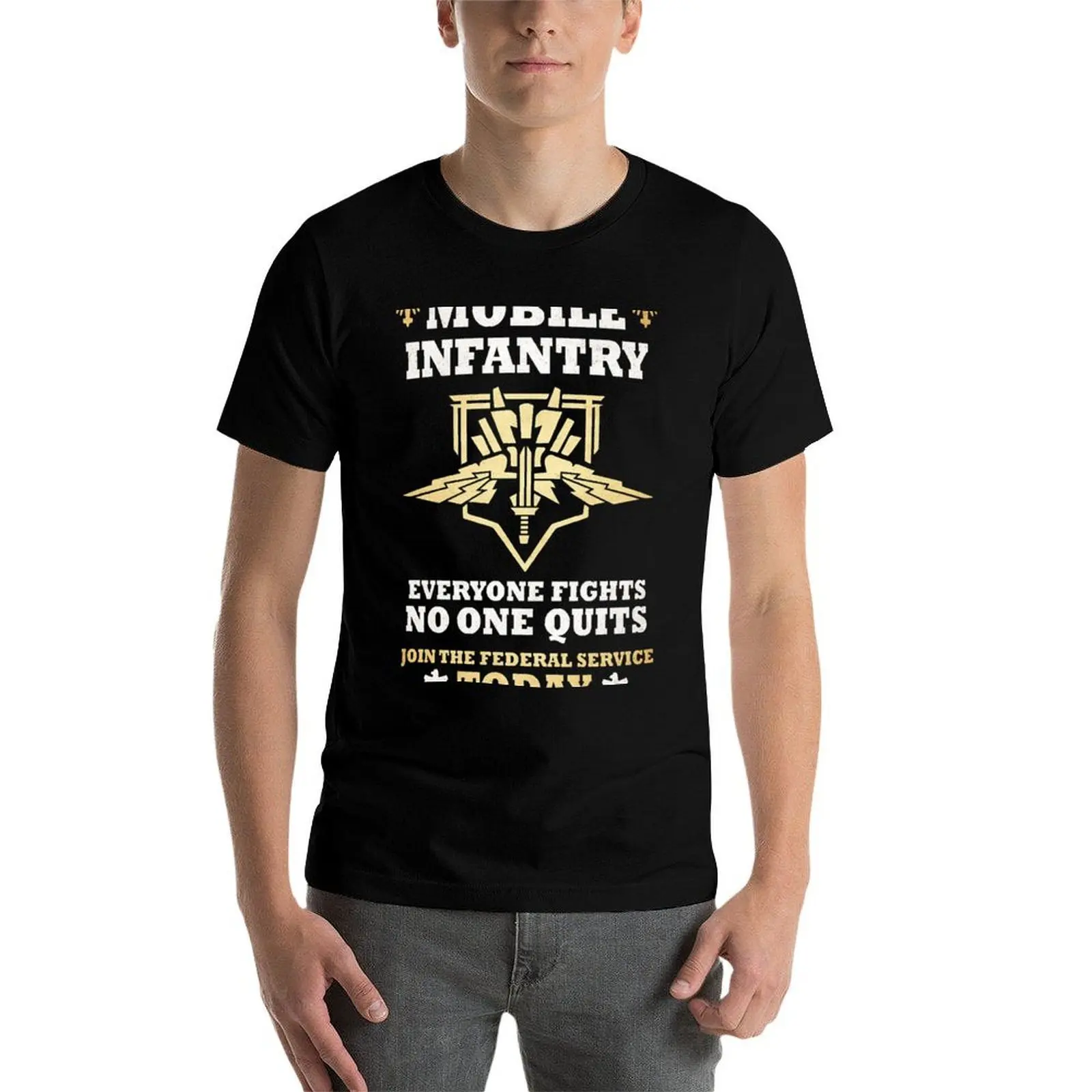 Mobile Infantry Star Ship Troopers T-Shirt man t shirt cotton high quality t shirt men 100% cotton luxury brand T-Shirt
Mobile Infantry Star Ship Troopers T-Shirt man t shirt cotton high quality t shirt men 100% cotton luxury brand T-Shirt