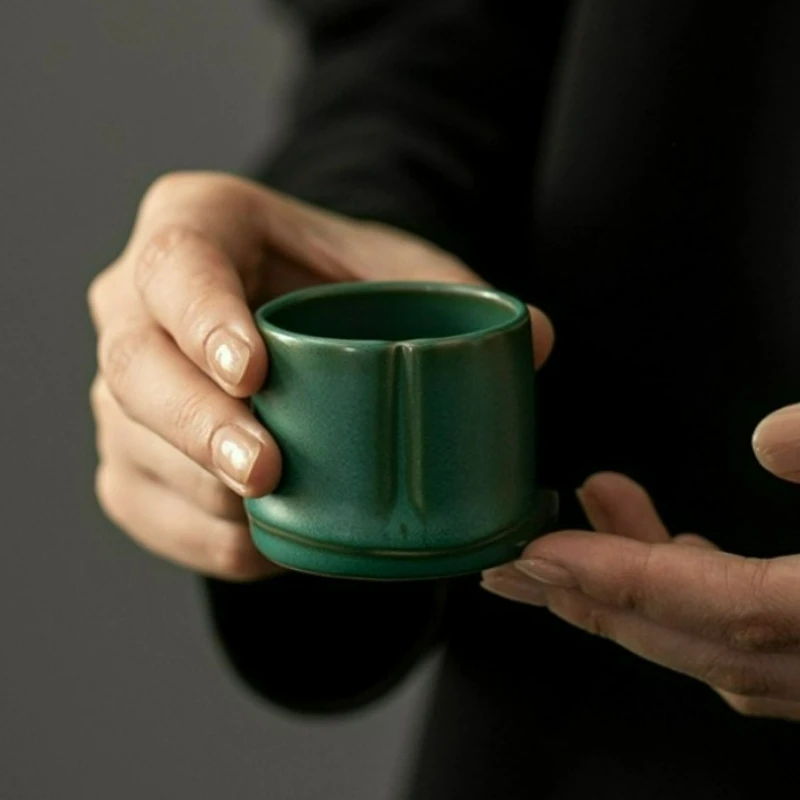 70ml Bamboo Joint Tea Cup Household Ceramic Master Cup Kung Fu Gongfu Tea Set for Tea Ceremony Zen Meditation Home Use Teacup
70ml Bamboo Joint Tea Cup Household Ceramic Master Cup Kung Fu Gongfu Tea Set for Tea Ceremony Zen Meditation Home Use Teacup