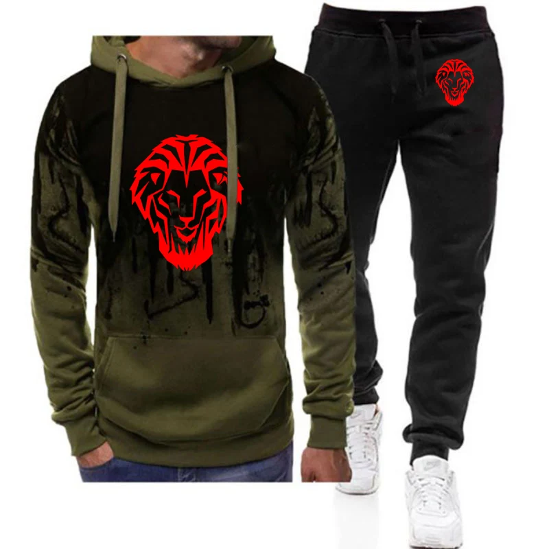 2025 Spring Autumn Men's Leon Athletic Club de Bilbao Logo Print Gradient Color Hoodies+Leisure Sport Pants Fashion Slim Sets
2025 Spring Autumn Men's Leon Athletic Club de Bilbao Logo Print Gradient Color Hoodies+Leisure Sport Pants Fashion Slim Sets