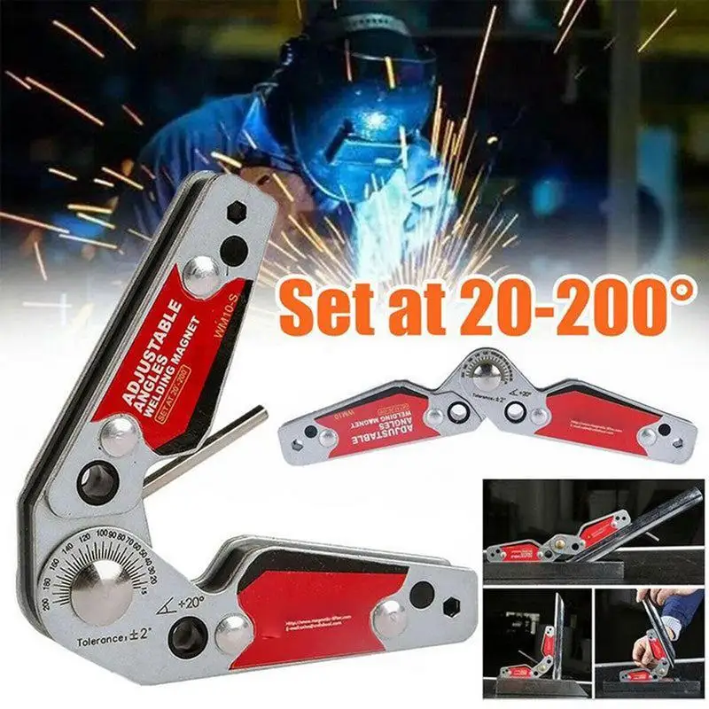 Welding Positioner Adjustable Angles 20-200 Welder Tool Heavy Duty Switchable Welding Magnets For Workshop Automotive Shipyard
Welding Positioner Adjustable Angles 20-200 Welder Tool Heavy Duty Switchable Welding Magnets For Workshop Automotive Shipyard