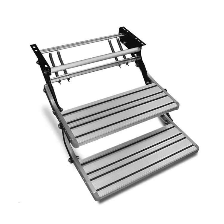 Aluminum Alloy Manual Folding Double Steps For RV Trailers Auto Step Accessories Parts
Aluminum Alloy Manual Folding Double Steps For RV Trailers Auto Step Accessories Parts