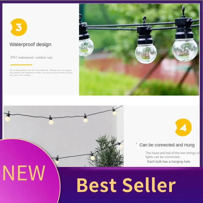 LED G50 String Lights Outdoor For Christmas Garland Decoration Light Fairy Light Bulb Wedding Lamp For Garden Easy Install
LED G50 String Lights Outdoor For Christmas Garland Decoration Light Fairy Light Bulb Wedding Lamp For Garden Easy Install
