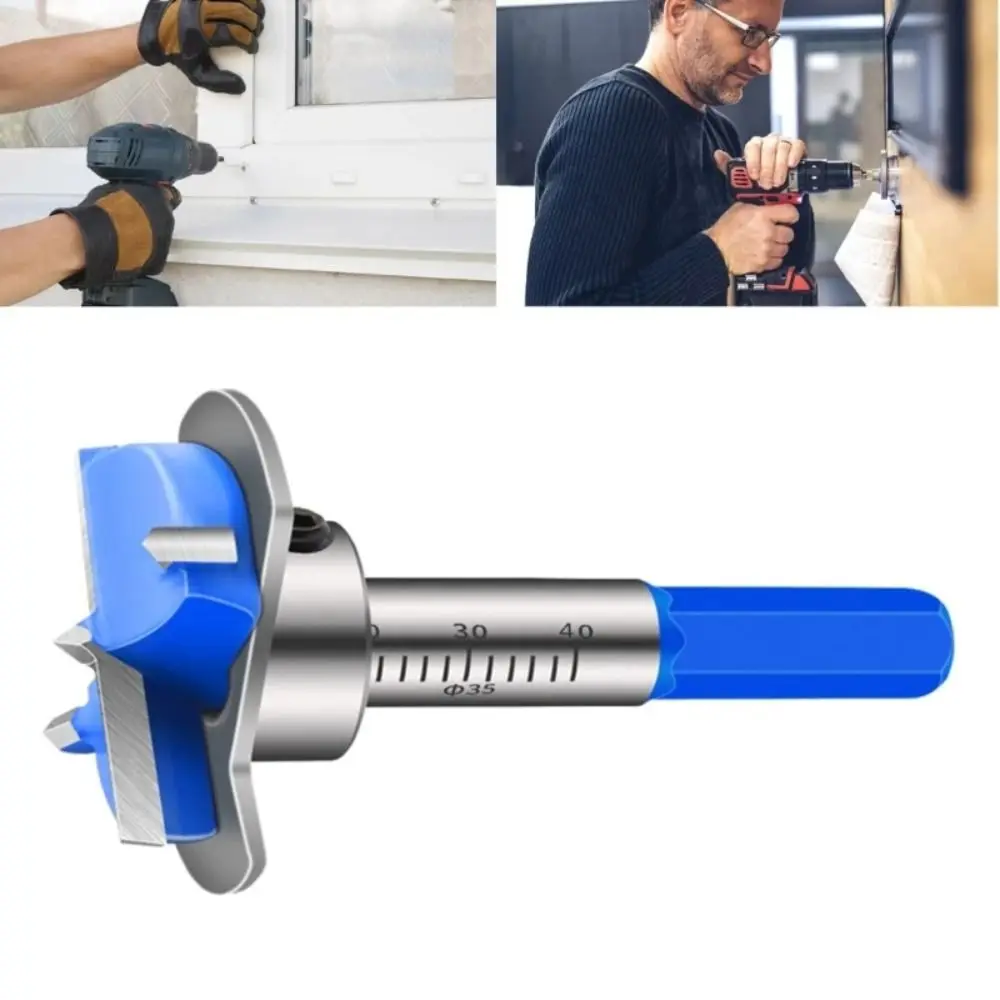 Drilling Furniture Forstner Bit Positioning Adjustable Depth 35mm Hinge Boring Bit Wear-resistant Anti-slip Hinge Hole Opener
Drilling Furniture Forstner Bit Positioning Adjustable Depth 35mm Hinge Boring Bit Wear-resistant Anti-slip Hinge Hole Opener