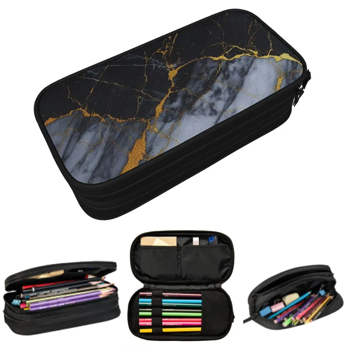 Marble Golden Vein Pencil Case for Students Gifts Pen Box Pencil Bag Stationery Supplies Pen Holder Bag
Marble Golden Vein Pencil Case for Students Gifts Pen Box Pencil Bag Stationery Supplies Pen Holder Bag