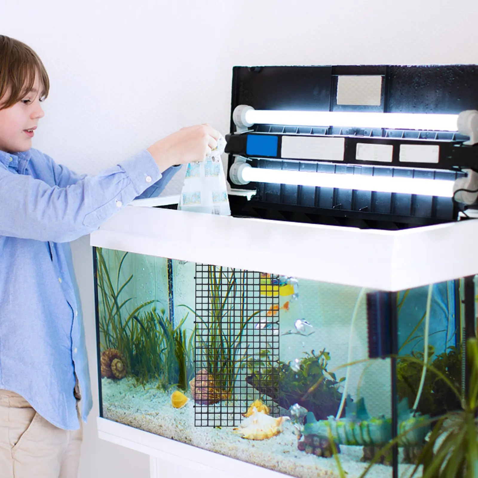1 set Fish Tank Divider Set Black Grid Separator Tray Aquarium Supplies Water Quality Protection Eco Plastic Material Crop
1 set Fish Tank Divider Set Black Grid Separator Tray Aquarium Supplies Water Quality Protection Eco Plastic Material Crop