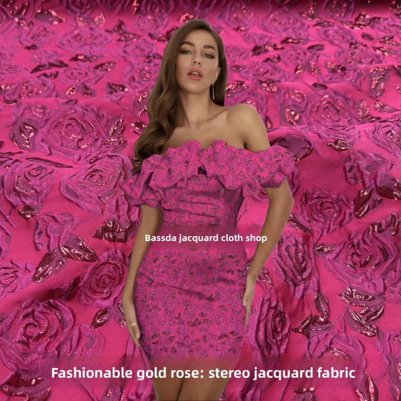 Розовая красная металлическая проволока, розовая жаккардовая ткань, короткая юбка, платье, ветровка, одежда, дизайнерские ткани для шитья своими руками, ткань
Розовая красная металлическая проволока, розовая жаккардовая ткань, короткая юбка, платье, ветровка, одежда, дизайнерские ткани для шитья своими руками, ткань
