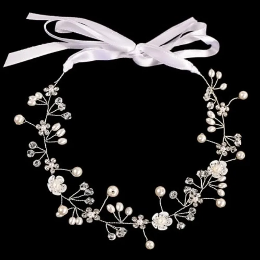 Pearl Headband Bridal Hair Accessories Weddings for Brides and Women
Pearl Headband Bridal Hair Accessories Weddings for Brides and Women