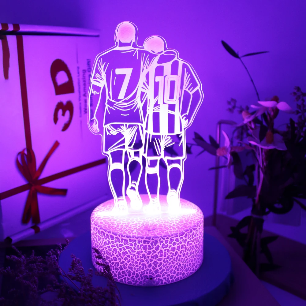 Football Themed Illusion Table Lamp With 16 Colors Changing Remote Acrylic USB Night light For Children Holiday Gift
Football Themed Illusion Table Lamp With 16 Colors Changing Remote Acrylic USB Night light For Children Holiday Gift
