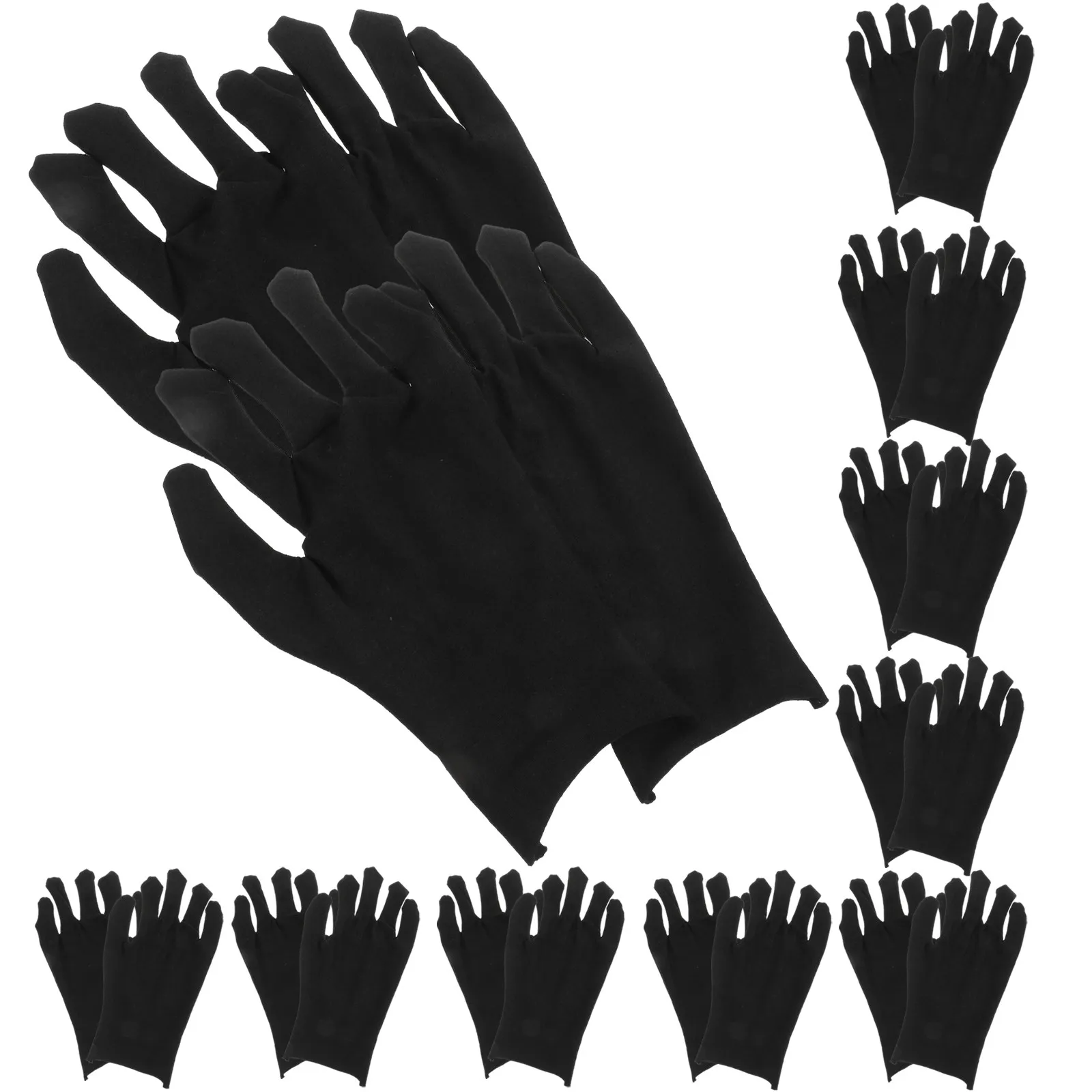 12Pairs Cotton Gloves Labour Protection Thickened Comfortable Anti-Skid Safety Work Gloves Black Hand Protection Size L
12Pairs Cotton Gloves Labour Protection Thickened Comfortable Anti-Skid Safety Work Gloves Black Hand Protection Size L