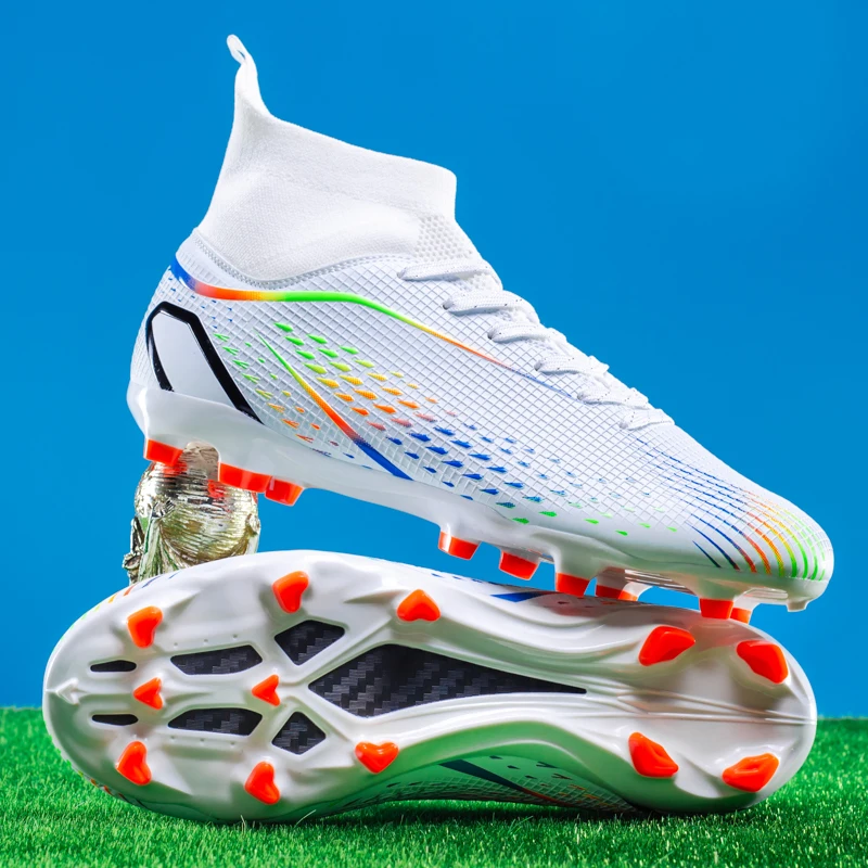 Men Low Top Firm Ground Football Shoes Non Slip Rubber Cleats Lightweight Breathable Upper Outdoor Grass Field Soccer Training
Men Low Top Firm Ground Football Shoes Non Slip Rubber Cleats Lightweight Breathable Upper Outdoor Grass Field Soccer Training