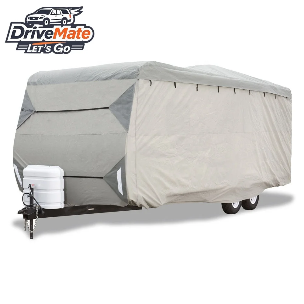 Travel RV Trailer Cover Windproof and Waterproof Camper Cover
Travel RV Trailer Cover Windproof and Waterproof Camper Cover