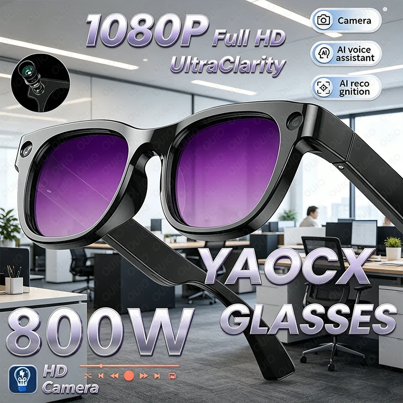New Long-lasting Smart Glasses EIS Anti-shake Shooting 800W HD Shooting AI Object Recognition AI Meeting Minutes Smart Glasses
New Long-lasting Smart Glasses EIS Anti-shake Shooting 800W HD Shooting AI Object Recognition AI Meeting Minutes Smart Glasses